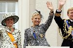 Den Haag 21 september 2004
Prinsjesdag 2004 
Prinses Laurentien Maxima en Prins Willem Alexander op bordes paleis Noordeinde