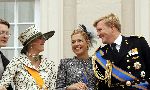 Den Haag 21 september 2004
Prinsjesdag 2004 
Prinses Laurentien Maxima en Prins Willem Alexander op bordes paleis Noordeinde
