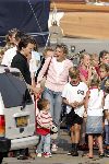 Muiden 4 september 2004
Koningin Beatrix varen met Mabel Wisse Smit Prins Friso Prins Constantijn  Prinses Laurentien Prinses Eloise en Prins Claus Cazimir bij Groene Draeck