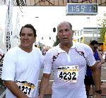 Zaandam 19 september 2004
Dam tot Dam Loop. 
Rene Froger met Frank Schmitt