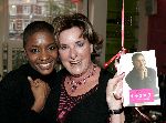 Amsterdam 21 september 2004
Presentatie boek Sylvana Simons.
Sylvana met Catherine Keyl