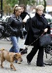 Amsterdam  26 september 2004
Tatjana met haar moeder en hond op cornelis schuytstraat