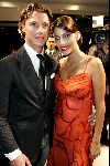 Monaco 10 september 2004
Modeshow Monique Collignon in Grimaldi. 
Touriya met Martijn Lusink