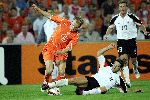 Rotterdam 17 Augustus 2005 oefeninterland nederland - duitsland 2-2 uitblinker arjen robben en torsten frings.