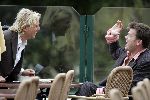 Eemnes 12 septmber 2005
Antonie Kamerling met Beau v Erven Dorens op terras