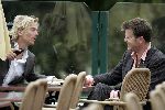 Eemnes 12 septmber 2005
Antonie Kamerling met Beau v Erven Dorens op terras