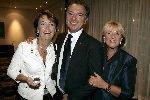 Amsterdam 10 september 2005
Modeshow Mart Visser in het Hilton.
Benno Leeser met Kitty Leeser en Truus v Gaal