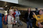 Schiphol 19 september 2005
Caroline Tensen vertrekt naar kilimajaro met 3 heren Hans Robert en Titus Kramer.
