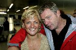 Schiphol 19 september 2005
Caroline Tensen vertrekt naar kilimajaro met Titus Kramer.