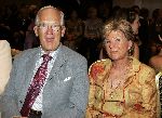 Amsterdam 10 september 2005
Modeshow Mart Visser in het Hilton.
Cor Boonstra met zijn vrouw