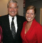 Amsterdam 8 september 2005
Modeshow Monique Collignon.
Jaap Rost Onnes met dochter(r)