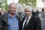Amsterdam 23 september 2005
Onthulling beeld van Andre Hazes op zijn eerste sterfdag.
Jan v Galen en Connie Mus