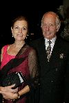 Amsterdam 10 september 2005
Modeshow Mart Visser in het Hilton.
Liz Snoyink met vriend