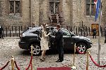 Den Haag 20 september 2005
Prinsjesdag 2005
Medy v d Laan met suv wagen