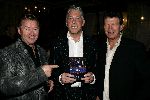 Volendam 29 september 2005
Presentatie dvd de cats in hotel spaander.
Zanger cats Piet Veerman met Jack Veerman en Jan Keizer