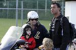 Amsterdam 17 september 2005
Reinout Oerlemans met  Thijmen op scooter/moter en Ruud Gullit en Max bij AFC