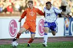 helsinki 8 Juni 2005 finland - nederland 0-4 theo lucius die later met een gebroken kuitbeen van het veld werd gedragen.