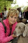 Amsterdam 24 september 2005
Demonstratieloop voor honden los in het vondelpark.
Vera Mann met haar hond