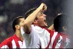 Arnhem 19 september 2001
PSV-Galatasaray 3-1
PSV blij na de 1-0 van Arnold Bruggink.