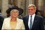 Den Haag 16 september 2003
Prinsjesdag 2003 .ministers en staatsecretarissen met hoedjes
mevr Karla Peijs met man