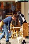 Amsterdam 9 september 2003
Roos ten Brink met puppy Golden Retriever