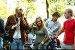 Amsterdam 22 september 2003
Adam Curry  met gsm en Silvie Meis