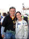 Zandvoort 21 september 2003
Aukje v Ginneken met Winston Gerschtanowitz