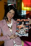 Amsterdam 22 april 2005
Laura Vina met het blad Playboy (nicht Maxima)
