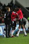 Eindhoven, 17 December 2005
Kompetiewedstrijd seizoen 2005/2006 
PSV-Willem II eindstand 4-1
Damarcus Beasley komt in het veld voor Eric Addo
© Foto Bart Bel