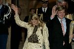 Amsterdam 1 november 2004
Prins Claus prijzen in het paleis op de dam.
Prinses Maxima en Prins Willem Alexander met oranje bandje
Peter Smulders bv