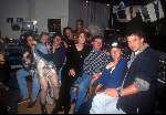Guusje Nederhosrt m(tweede van links 0 met sabine koning Tnoi alberti Reinout Oerlemans ea. in platenstudio
1997