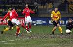 Kerkrade, 27 Januari 2006 
Kompetitiewedstrijd seizoen 2005/2006
RODA JC - AZ eindstand 1-4
Shota Arveladze maakt doelpunt
©Edwin van Zandvoort