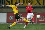 Kerkrade, 27 Januari 2006 
Kompetitiewedstrijd seizoen 2005/2006
RODA JC - AZ eindstand 1-4
Stein Huysegems schiet op doel
©Edwin van Zandvoort