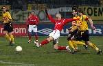 Kerkrade, 27 Januari 2006 
Kompetitiewedstrijd seizoen 2005/2006
RODA JC - AZ eindstand 1-4
Stein Huysegems maakt doelpunt
©Edwin van Zandvoort
