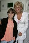 Amsterdam 11 juli 2004
Caroline Tensen met haar kinderen  Lotte en Bob
Peter Smulders bv