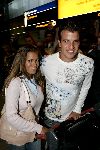 Schiphol 1 juli 2004
Aankoms Nederlands elftal na ek Portugal.
Rafael v d Vaart en Silvie Meis
Peter Smulders bv