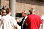Amsterdam 30 july 2004
Sven Goran Eriksson arriving at the hilton hotel in amsterdam.