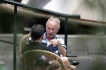 Amsterdam 31 juli 2004
Sven Goran Eriksson having lunch at  the hilton hotel