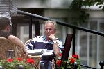 Amsterdam 31 juli 2004
Sven Goran Eriksson having lunch at  the hilton hotel