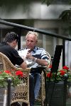 Amsterdam 31 juli 2004
Sven Goran Eriksson having lunch at  the hilton hotel