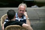 Amsterdam 31 juli 2004
Sven Goran Eriksson having lunch at  the hilton hotel
