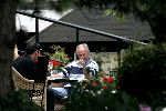Amsterdam 31 juli 2004
Sven Goran Eriksson having lunch at  the hilton hotel