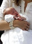 Wassenaar 17 juli 2005
Fotomoment met Maxima Amalia Prins Willem Alexander en Alexia bij hun woning 