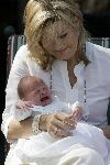 Wassenaar 17 juli 2005
Fotomoment met Maxima Amalia Prins Willem Alexander en Alexia bij hun woning 