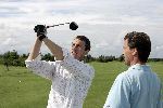 Halfweg 26 juli 2005
Sebastiaan Labrie laat golf clubsaanmeten van Taylor made.
Ingmar Harthoorn
Peter Smulders bv