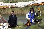 Muiden 4 juni 2005
Prins Willem Alexander varen met groene draeck met Maxima Amalia Prins Haakon (Noorwegen) Mette Marit en hun dochter.politieboot
Peter Smulders bv