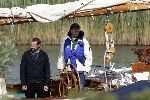 Muiden 4 juni 2005
Prins Willem Alexander varen met groene draeck met Maxima Amalia Prins Haakon (Noorwegen) Mette Marit en hun dochter.politieboot
Peter Smulders bv