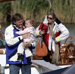 Muiden 4 juni 2005
Prins Willem Alexander varen met gropene draeck met Maxima Amalia Prins Haakon (Noorwegen) Mette Marit en hun dochter.
Peter Smulders bv