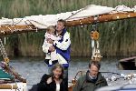 Muiden 4 juni 2005
Prins Willem Alexander varen met gropene draeck met Maxima Amalia Prins Haakon (Noorwegen) Mette Marit en hun dochter.
Peter Smulders bv