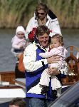 Muiden 4 juni 2005
Prins Willem Alexander varen met gropene draeck met Maxima Amalia Prins Haakon (Noorwegen) Mette Marit en hun dochter.
Peter Smulders bv
